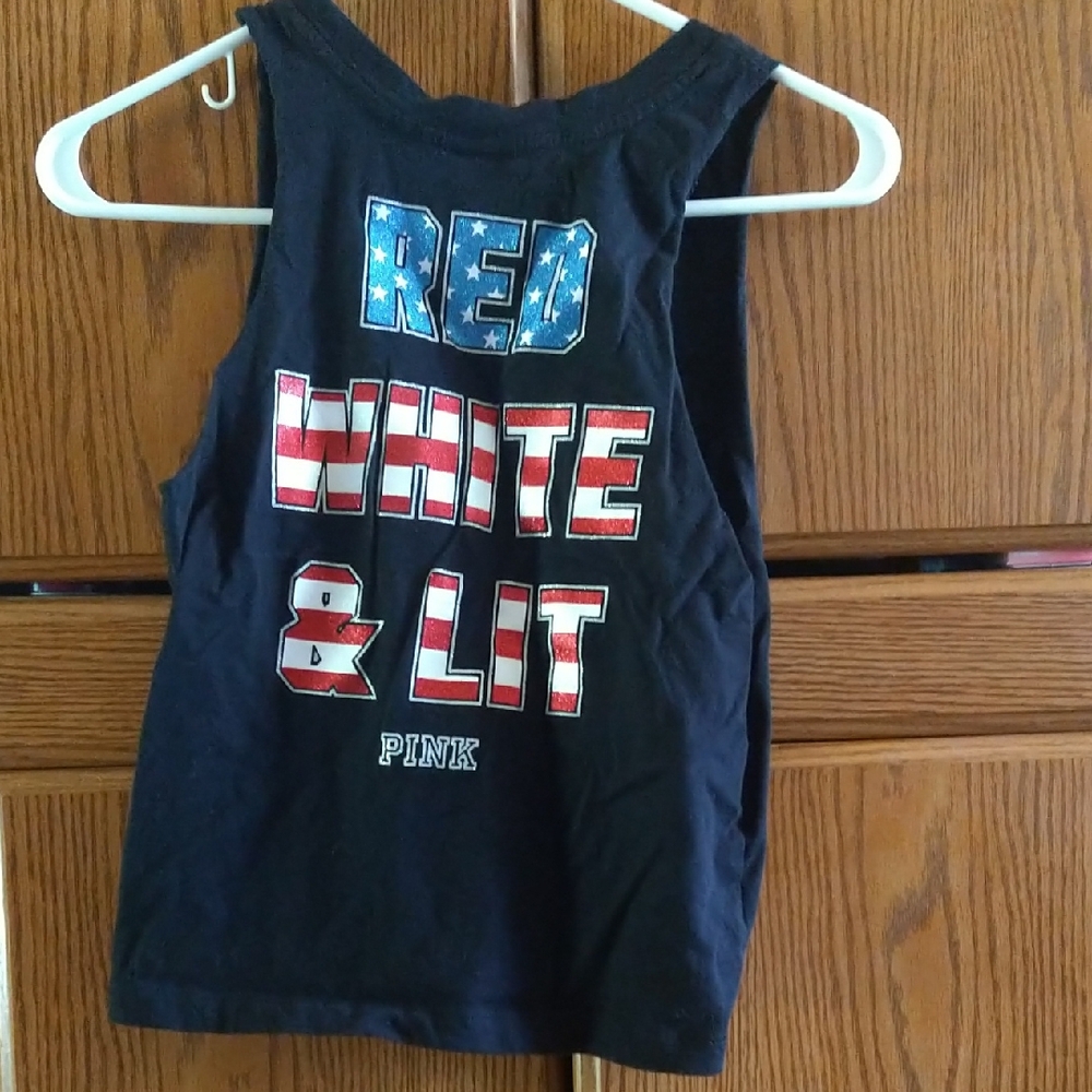 PINK Victoria's Secret Tank Red, White, and Blue